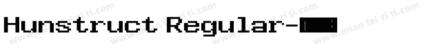 Hunstruct Regular字体转换